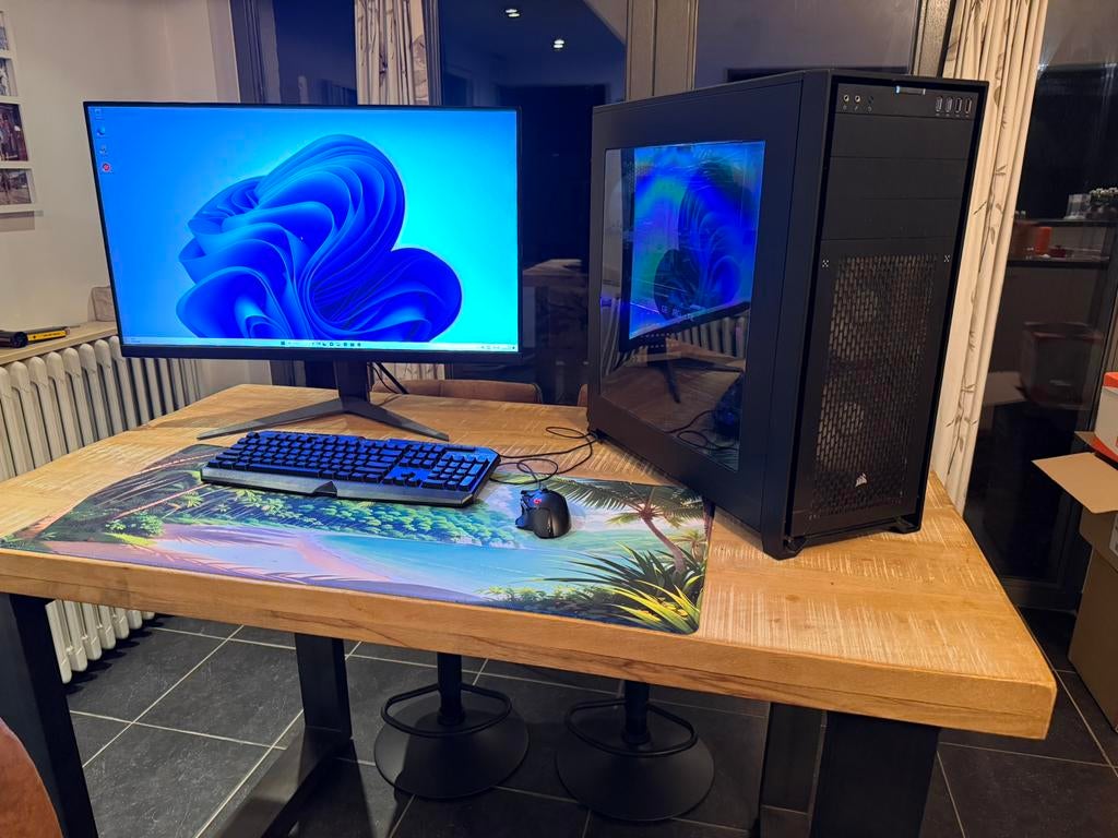 Complete gaming pc koopje intel i7, Computers en Software, Desktop Pc's, Zo goed als nieuw, SSD, Gaming, Ophalen