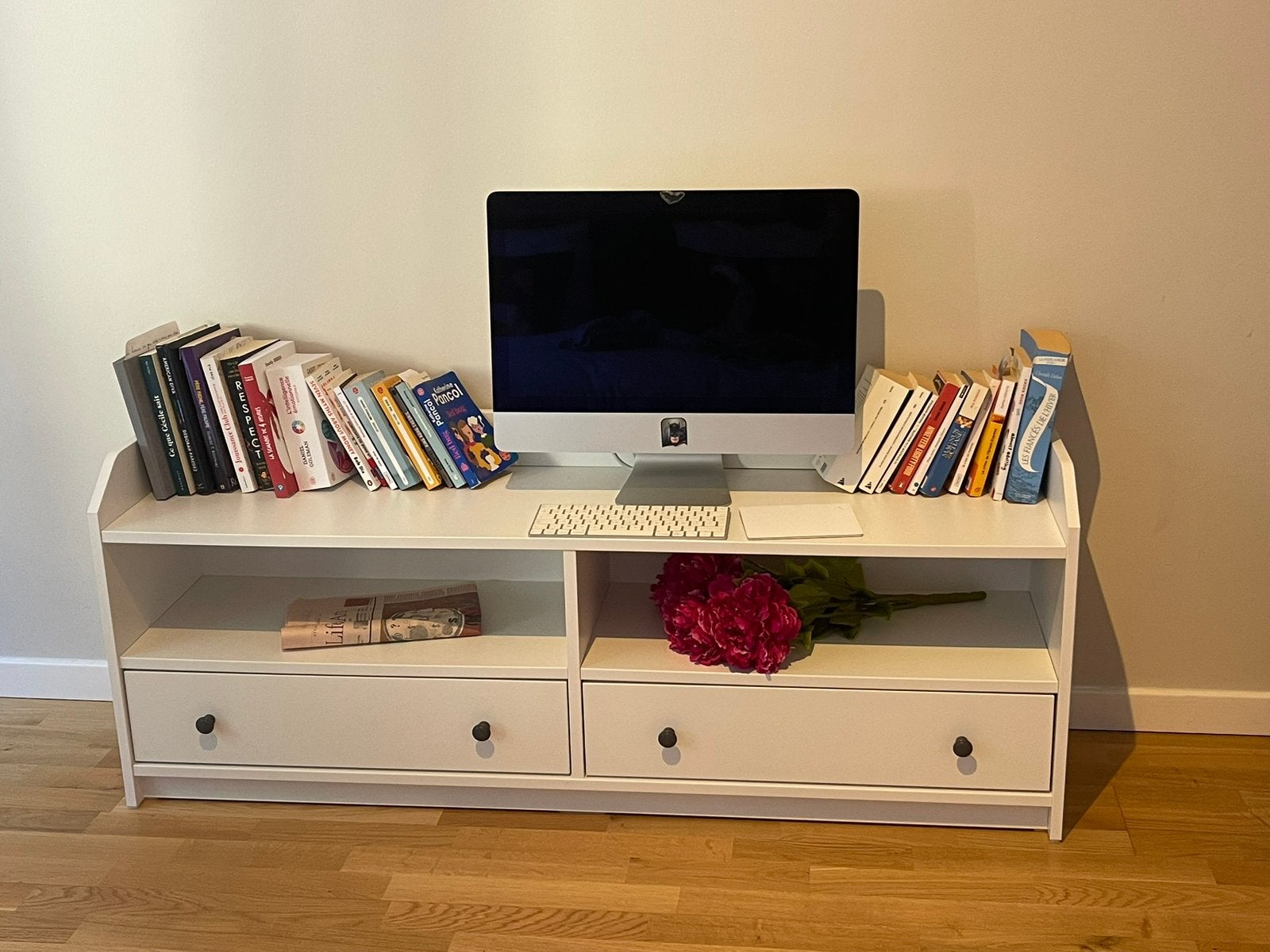 Lot meuble TV et armoire IKEA Hauga, Enlèvement, Comme neuf