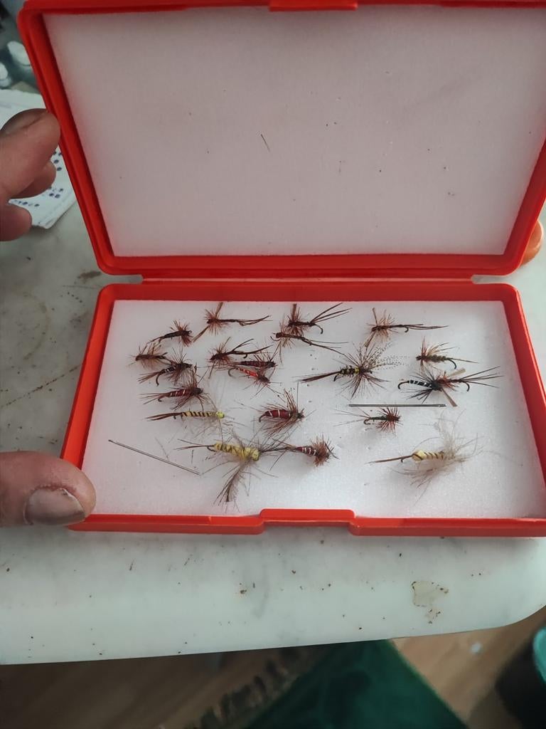 mouches de pêche à la truite, Enlèvement