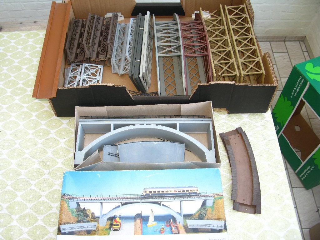 KIBRI, LIMA, ... HO : Lot bruggen, Ophalen of Verzenden, Gebruikt, Brug, Tunnel of Gebouw, Lima