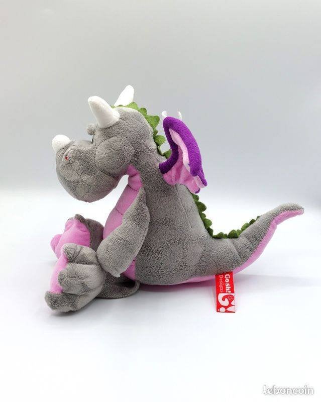 knuffel: draak met vleugels / Gosh designs, Ophalen of Verzenden, Grijs