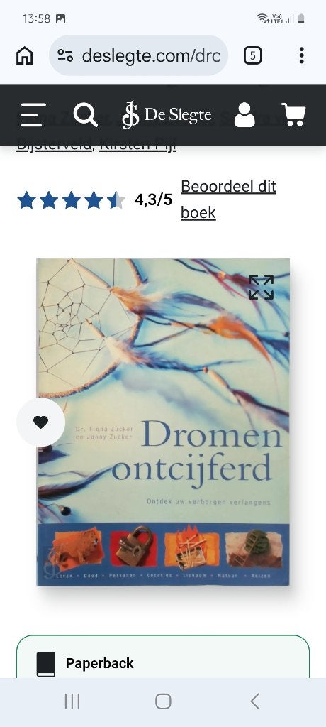 Dromen ontcijferd, Livres, Ésotérisme & Spiritualité, Neuf, Dr Fiona Zucker, Enlèvement ou Envoi, Spiritualité en général