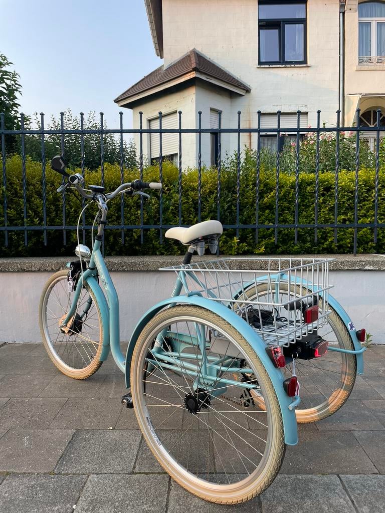 Tri-Bike elektrische driewieler met ondersteuning, nieuwstaa, Ophalen of Verzenden, Zo goed als nieuw, Elektrische rolstoel