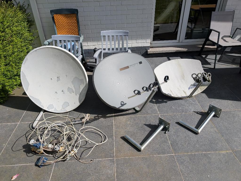 Verzameling satelliet materiaal incl Dreambox 7020HDv2, Ophalen, Gebruikt