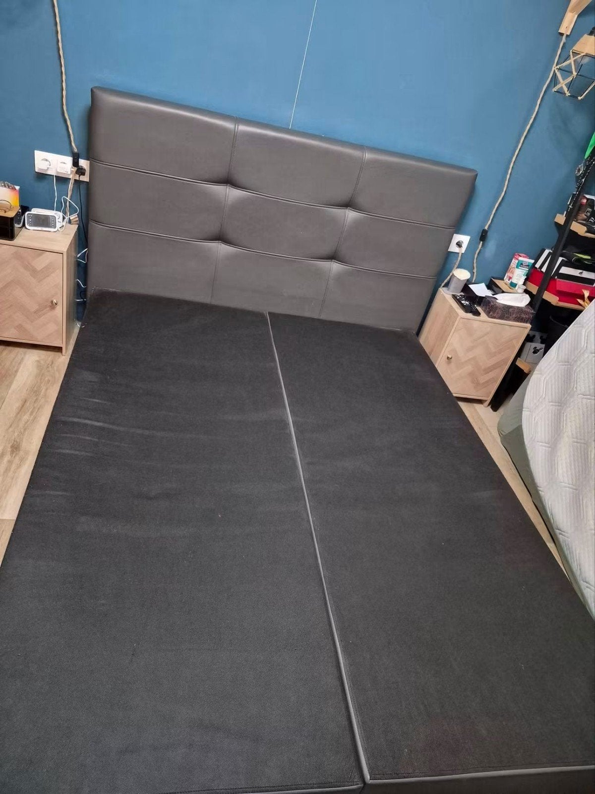 lit boxspring 160x200, Maison & Meubles, Enlèvement