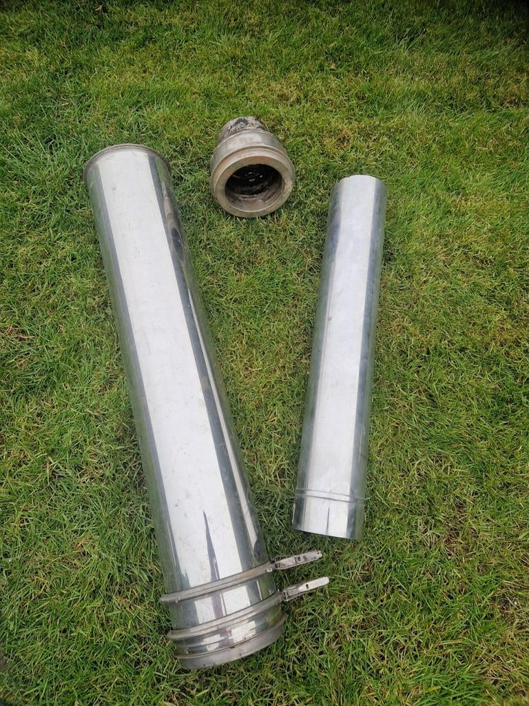 Dubbelwandige RVS rookkanalen, Ophalen of Verzenden, Inox