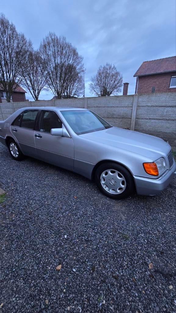 Te koop: Mercedes S-Klasse SE280 W140 (1993) – 155.000 km, Auto's, Automaat, Zwart, Leder en Stof, 5 deurs