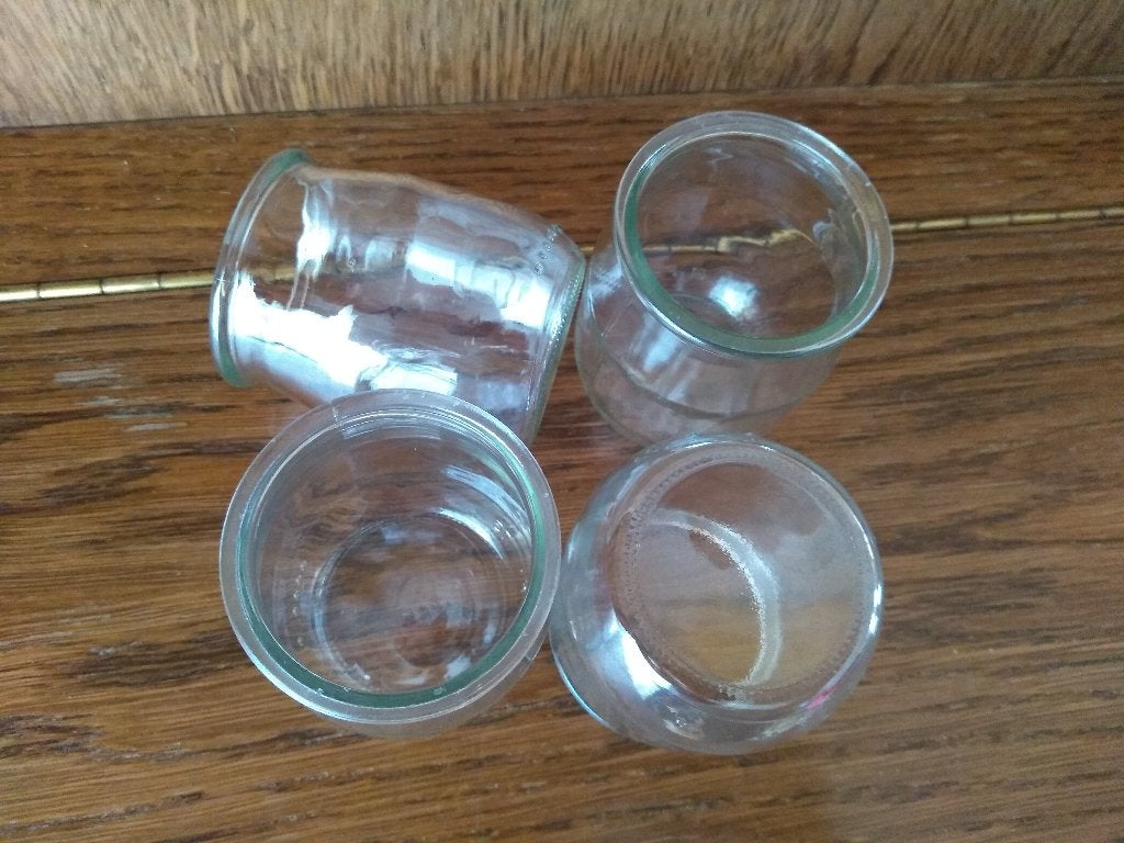 30 glazen potjes glas knutselen versiering bloemschikken, Enlèvement ou Envoi, Comme neuf, Verre