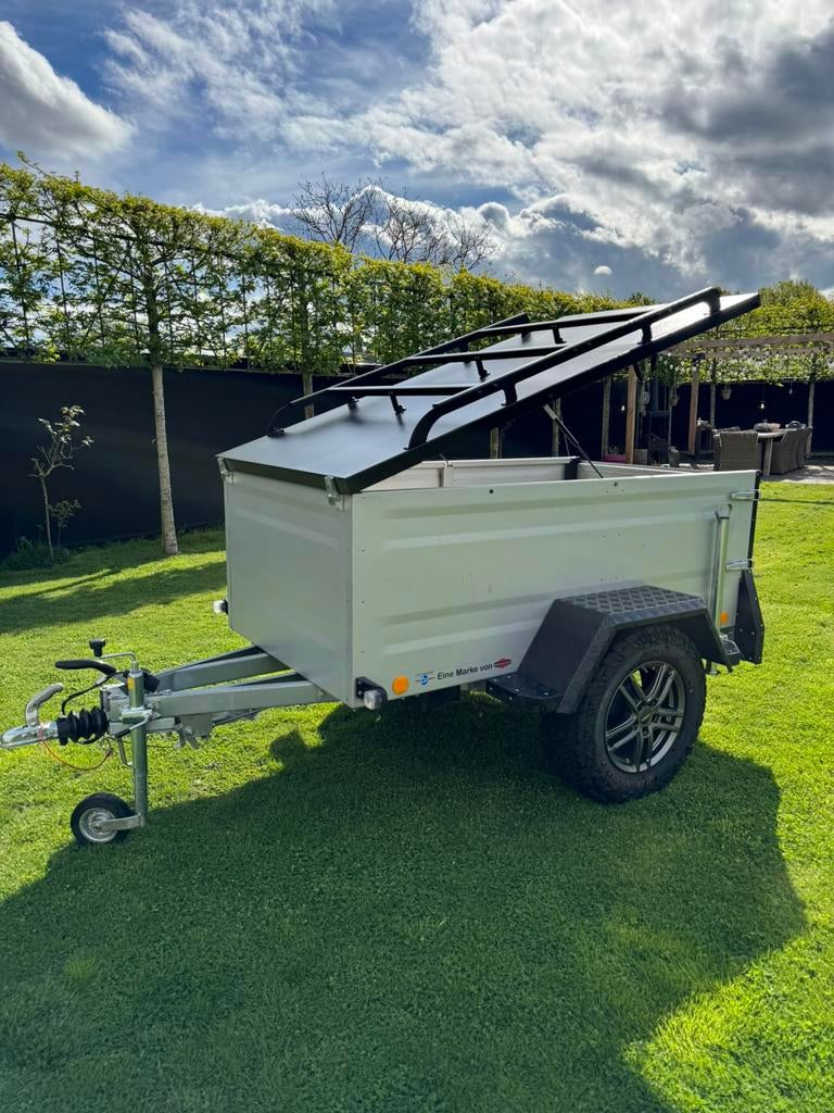 Bockmann bagagewagen / 1000kg geremde enkelasser, Ophalen, Zo goed als nieuw