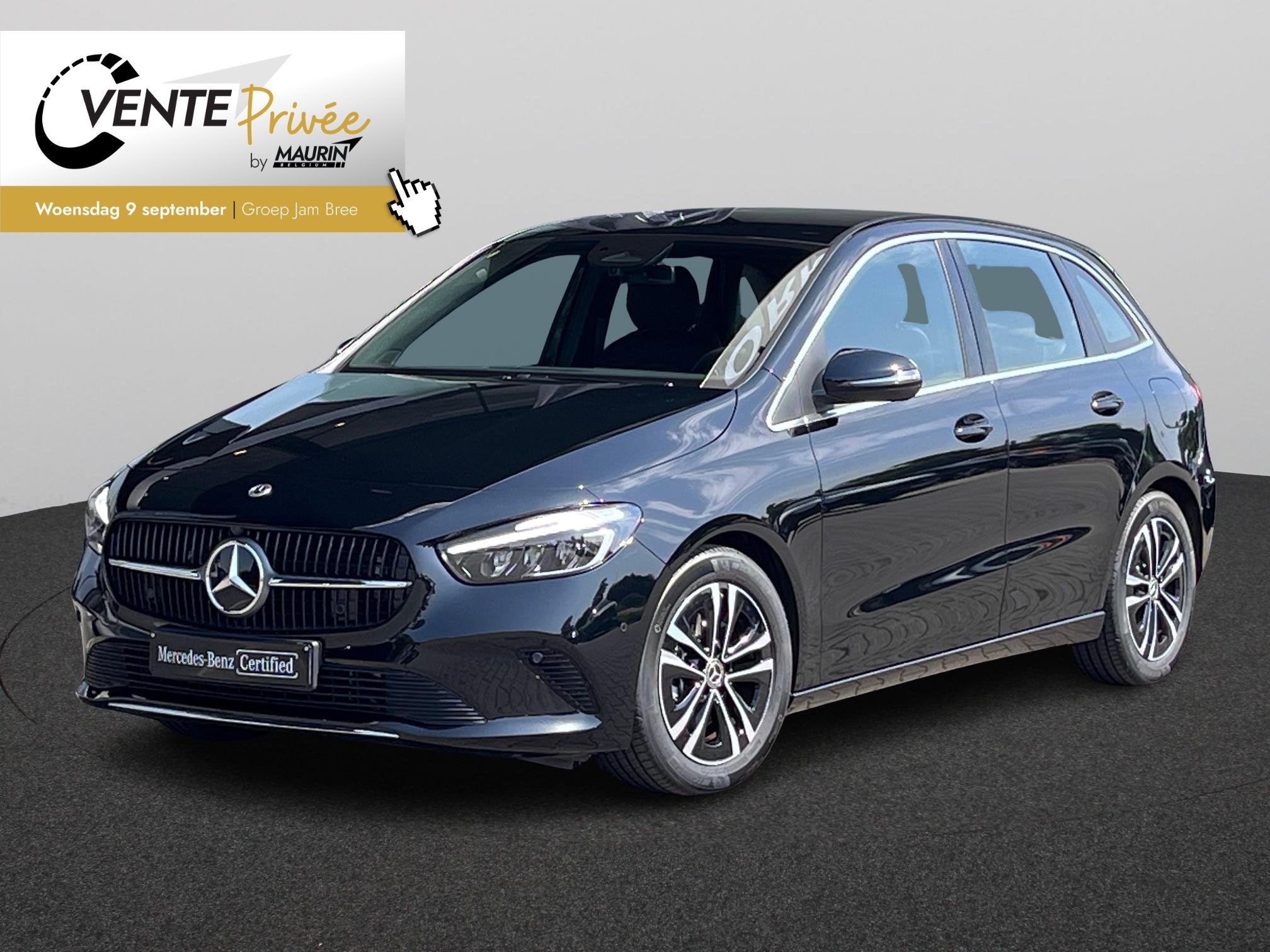 Mercedes-Benz B-Klasse 200 progressive (automatique), Autos, Détection des panneaux routiers, Noir, 5 places, Automatique
