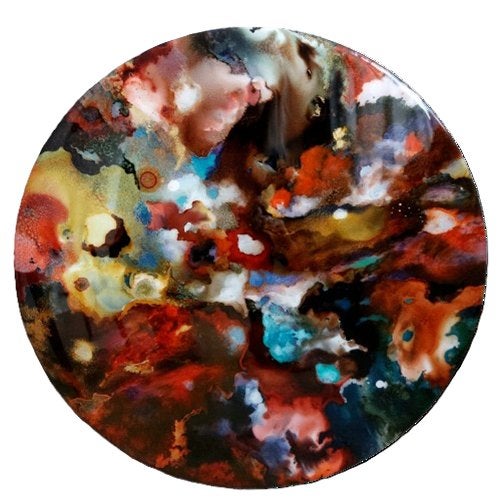Kunsthandel Gennep - "Cosmic Eruption", Antiquités & Art, Art | Peinture | Moderne, Enlèvement ou Envoi, Bois, Peint à la main