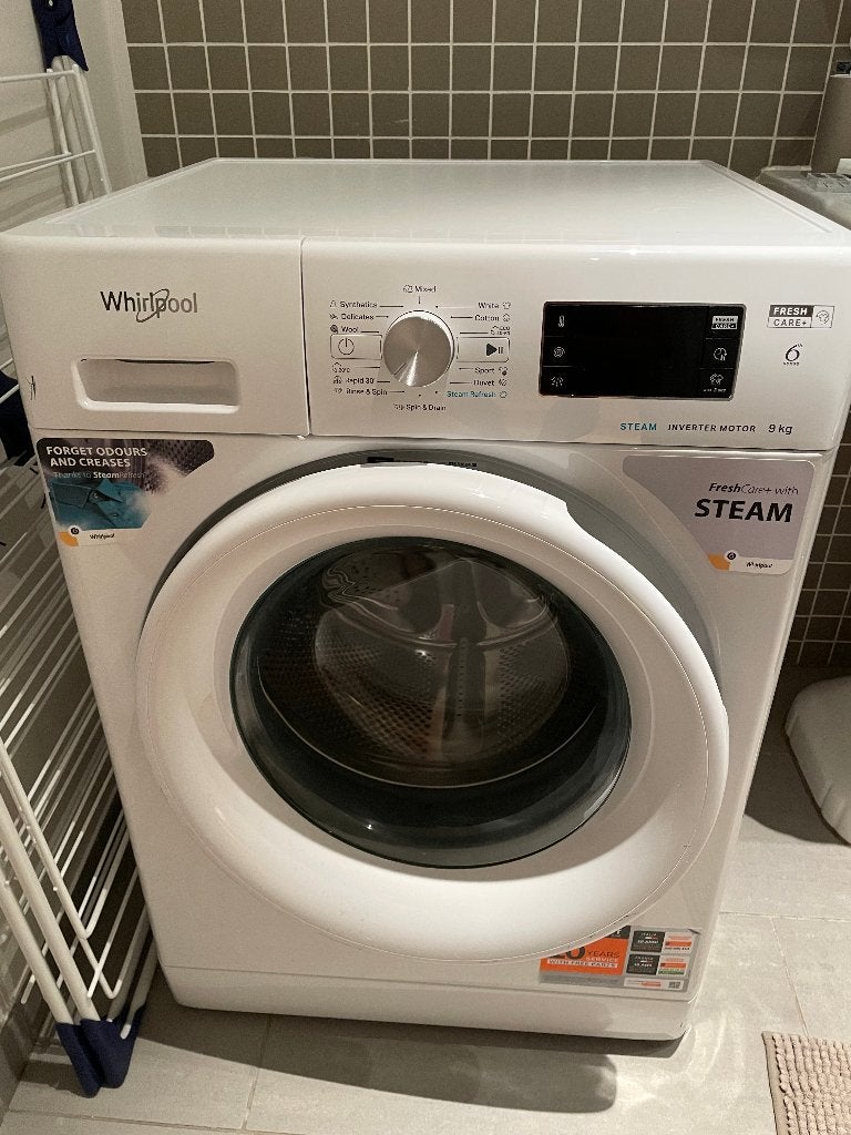 Lave-linge Whirlpool Très Bon Etat, Electroménager, Lave-linge, Comme neuf, Chargeur frontal, 8 à 10 kg, Enlèvement
