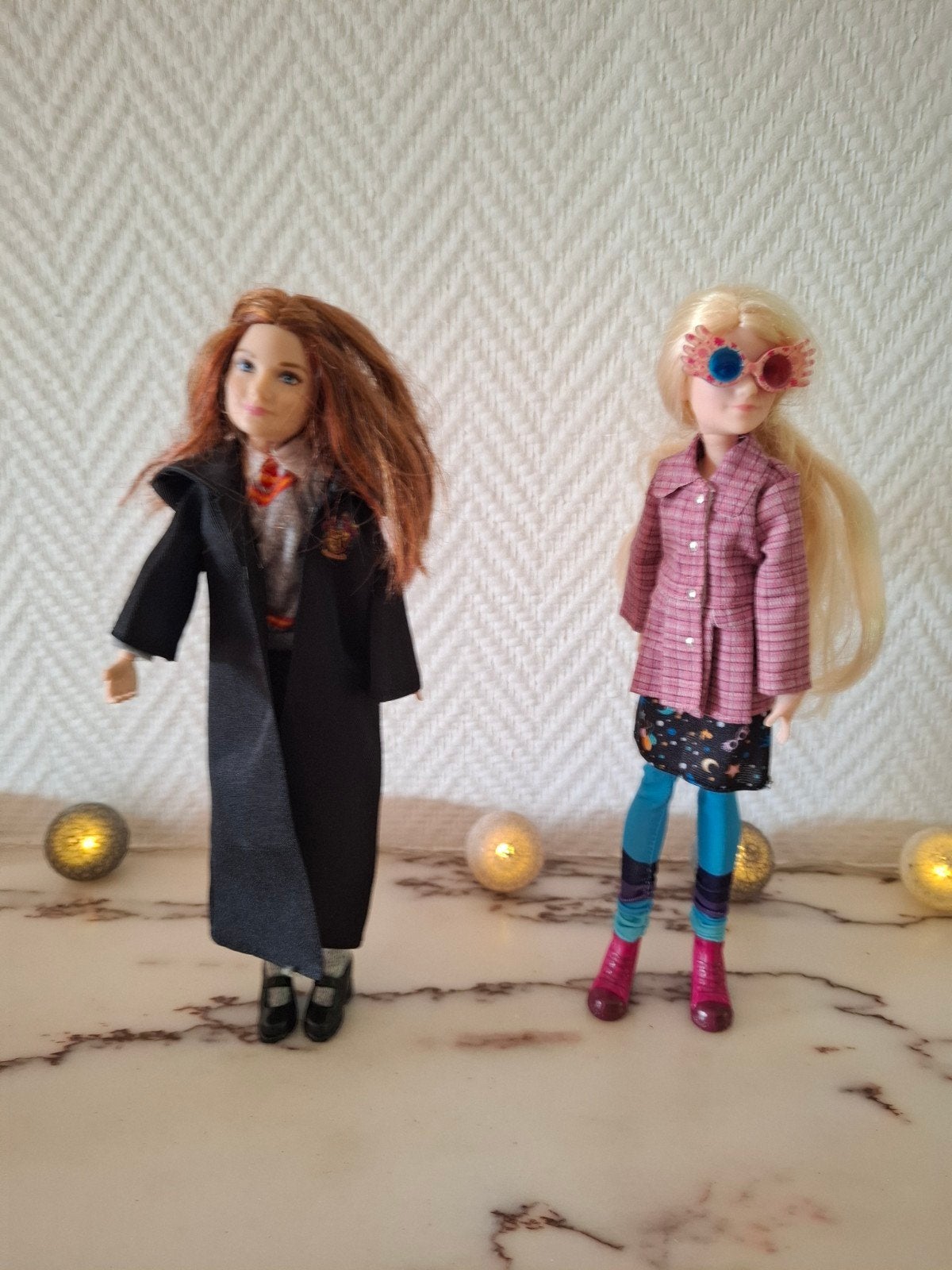 2 figurines Harry Potter : Luna Lovergood + Jennie., Verzamelen, Harry Potter, Ophalen, Gebruikt, Actiefiguurtje