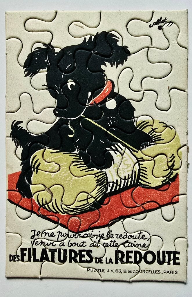Filature REDOUTE – Puzzle Publicitaire Advert. Jig-Saw n27, Enlèvement ou Envoi, Utilisé, Panneau publicitaire