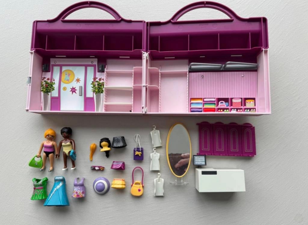 Playmobil 6862 fasion girls modeboutique - meeneemkoffer, Ophalen of Verzenden, Zo goed als nieuw