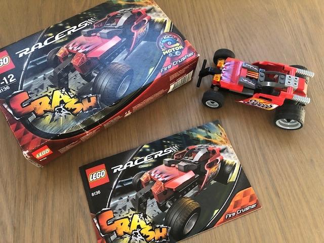 Lego Racers - Fire Crusher - 8136, Enlèvement ou Envoi, Lego, Ensemble complet, Comme neuf