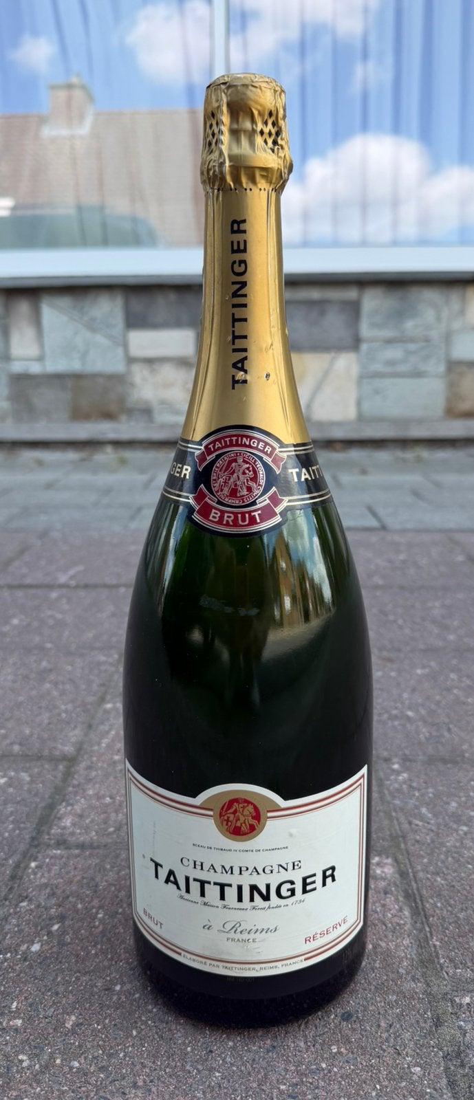 Vintage dummy fles taittinger champagne magnum, Enlèvement ou Envoi, Comme neuf, Champagne