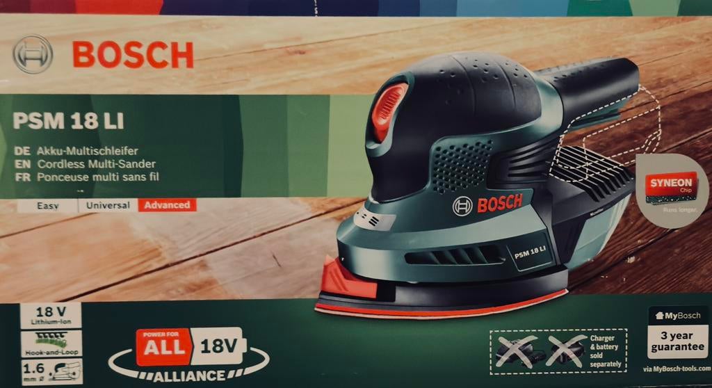 Ponceuse multi-fonctions sur batterie PSM 18 LI 18 V BOSCH, Bricolage & Construction, Outillage | Ponceuses, Enlèvement ou Envoi