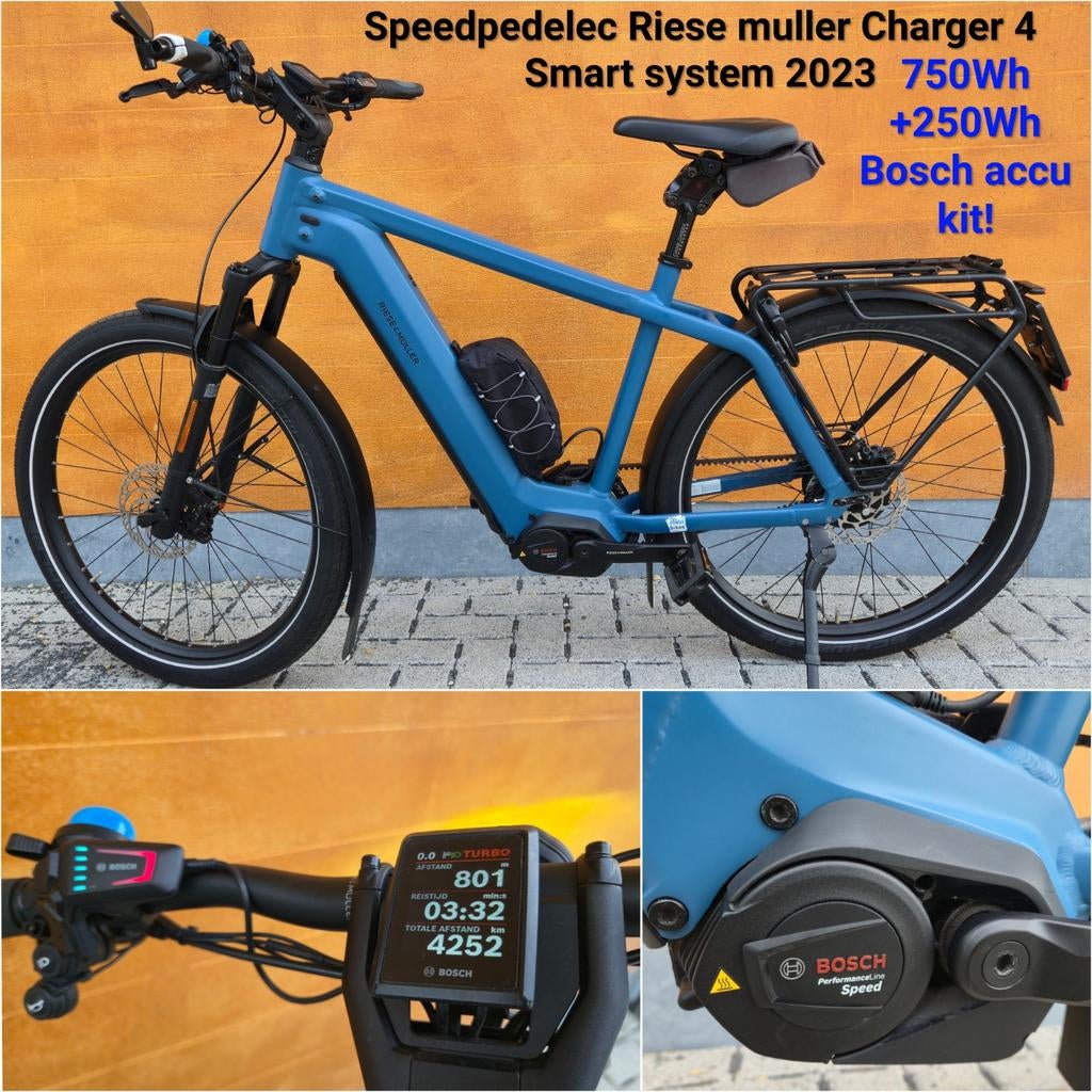 R&M Charger4 GT Vario HS Smart 53Cm 1000W 2023 speedpedelec, Fietsen en Brommers, Elektrische fietsen, Zo goed als nieuw, 51 tot 55 cm