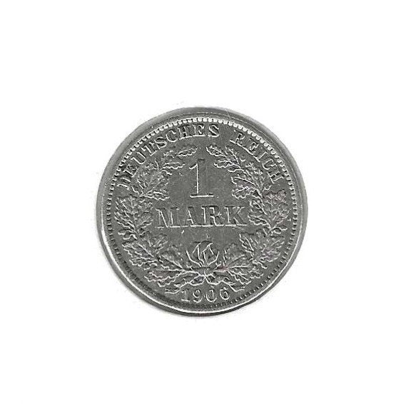 Duitsland, 1 Mark 1906 E., Postzegels en Munten, Munten | Europa | Niet-Euromunten, Ophalen of Verzenden, Duitsland, Losse munt