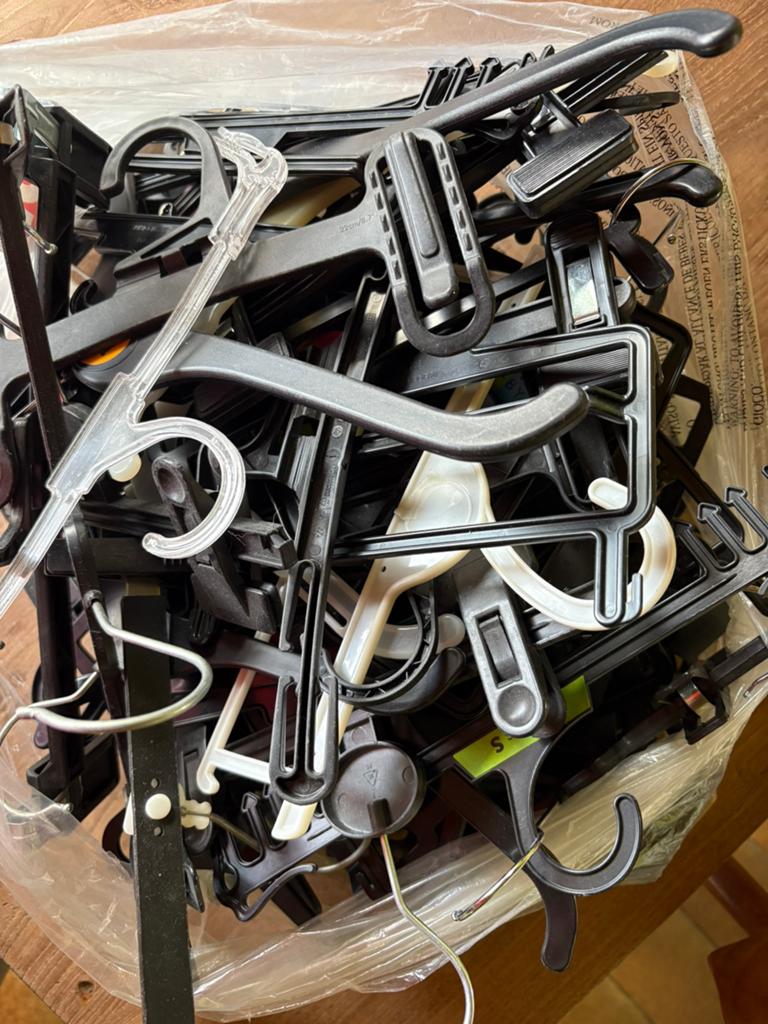 Kleerhangers, Ophalen, Gebruikt