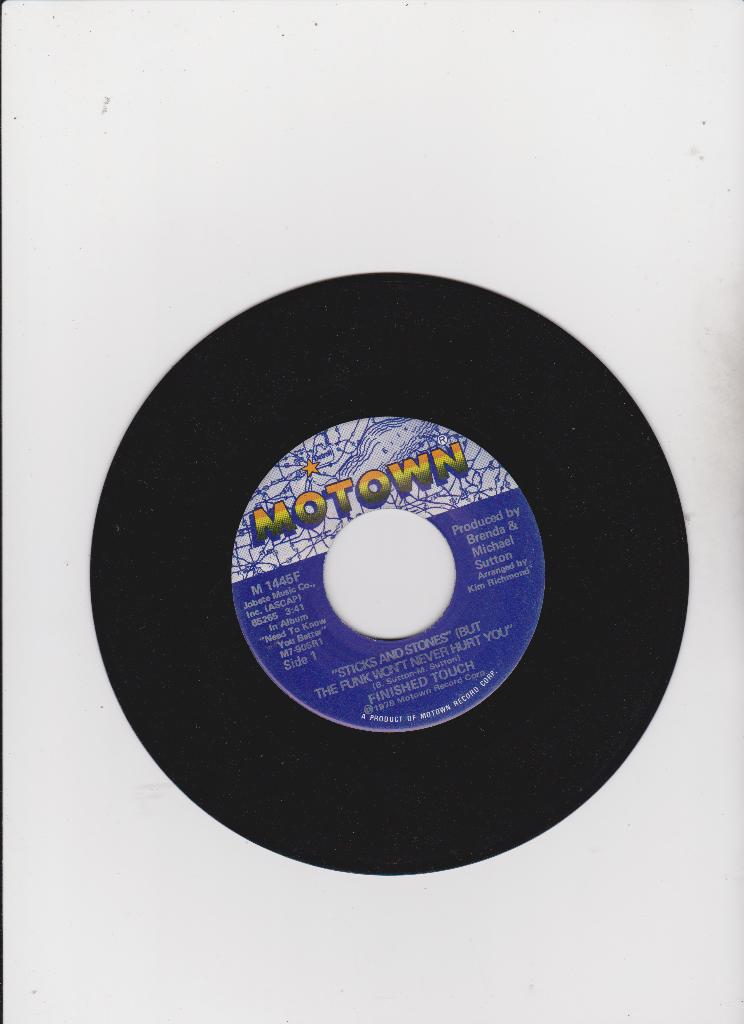Finished Touch – Sticks And Stones  1978   FUNK  nMINT, Pressage original, Single, Comme neuf, 1970 - 1979