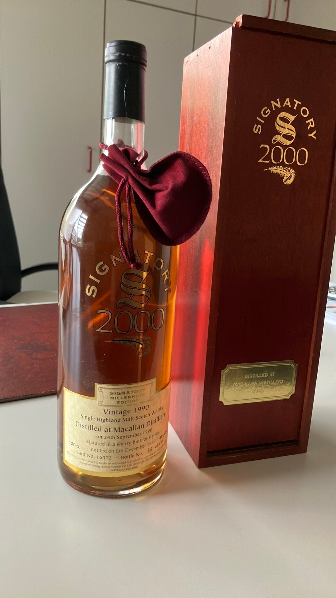 Whiskey macallan, Enlèvement, Comme neuf