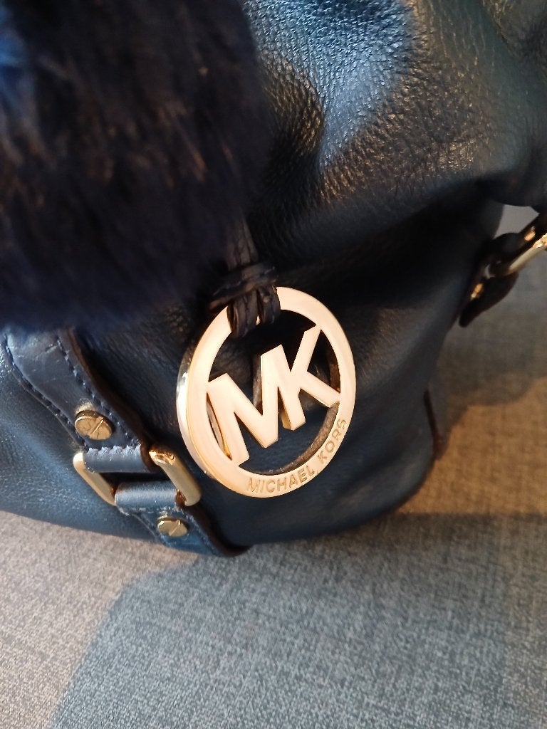 Handtas Michael kors, Enlèvement, Utilisé, Bleu, Sac à main