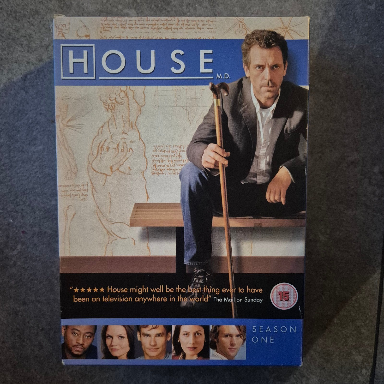 6 delige dvd box House m.d. seizoen 1, Cd's en Dvd's, Vanaf 16 jaar, Ophalen of Verzenden, Zo goed als nieuw