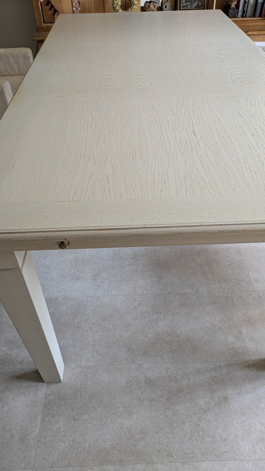 landelijke eettafel, Huis en Inrichting, Ophalen, Gebruikt, 100 tot 150 cm, Eikenhout
