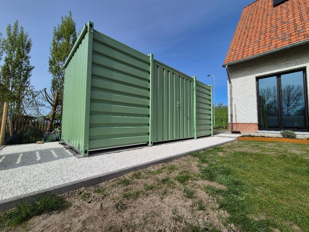 Demontabele opslagcontainer, Tuin en Terras, Bergingen en Tuinkasten, Nieuw, Containerberging, Metaal, Ophalen