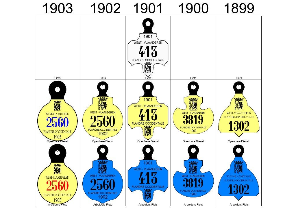 plaques de vélo, Collections, Enlèvement ou Envoi