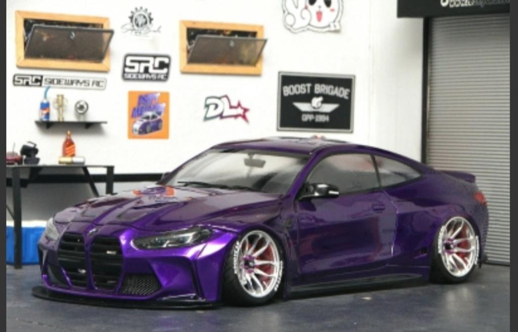 1:10 BMW M4 G82 comp.  RC Drift Carrosserie van Aplastics, Ophalen, Nieuw, Schaal 1:10, Onderdeel