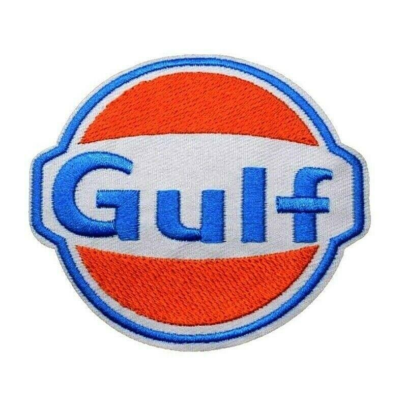Patch Gulf - 83 x 74 mm, Hobby en Vrije tijd, Kledingapplicaties en Hotfix, Ophalen of Verzenden, Nieuw