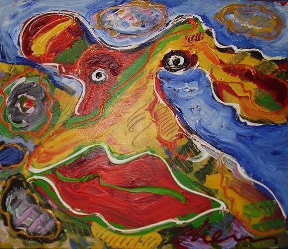Peter Diem - "Kiss", Antiquités & Art, Art | Peinture | Moderne, Enlèvement, Signé, Peinture acrylique