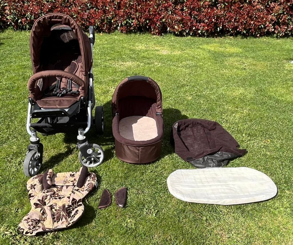 Teutonia kinderwagen 2 in 1 met toebehoren, Enfants & Bébés, Poussettes & Combinaisons, Autres marques, Tige de poussée réglable