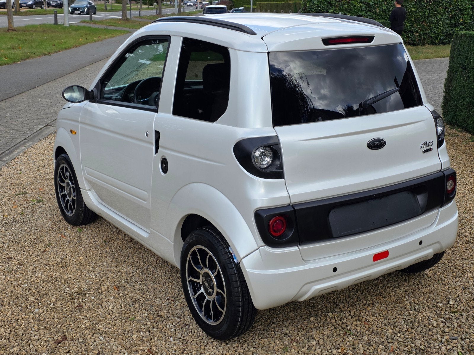 Aixam microcar MGO DCI Stille motor! parel wit* topstaat!, Auto's, Leder en Stof, Wit, Bedrijf, Diesel