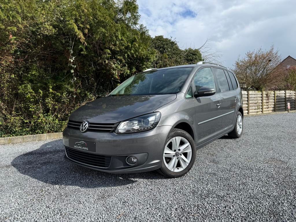 VW Touran 1.6 TDi Highline DSG * XENON * 7 PLACES * GPS, Autos, Achat, Entreprise, 7 places, Noir
