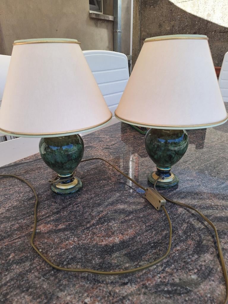 Lampe de table ou de nuit en céramique 2 pièces, Enlèvement