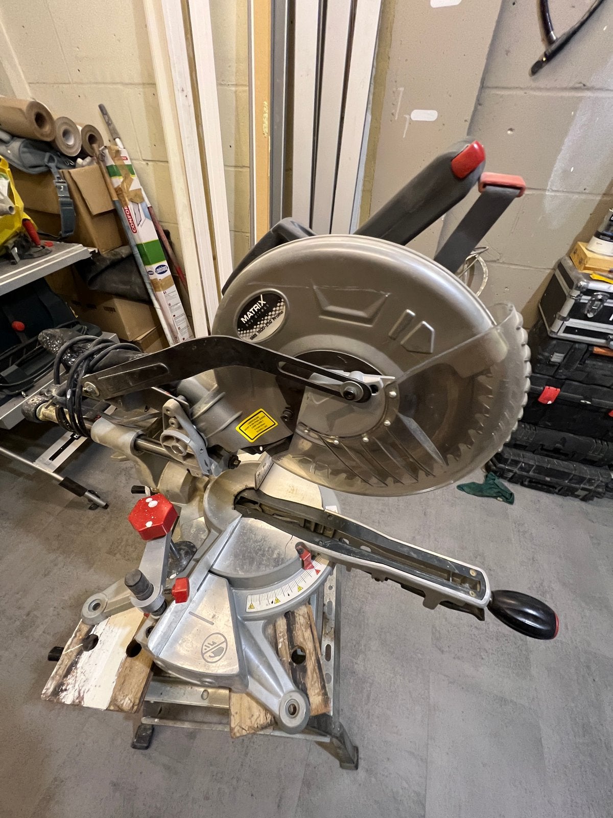 Afkortzaag machine goed staat, Doe-het-zelf en Bouw, Ophalen, Gebruikt, Afkortzaag