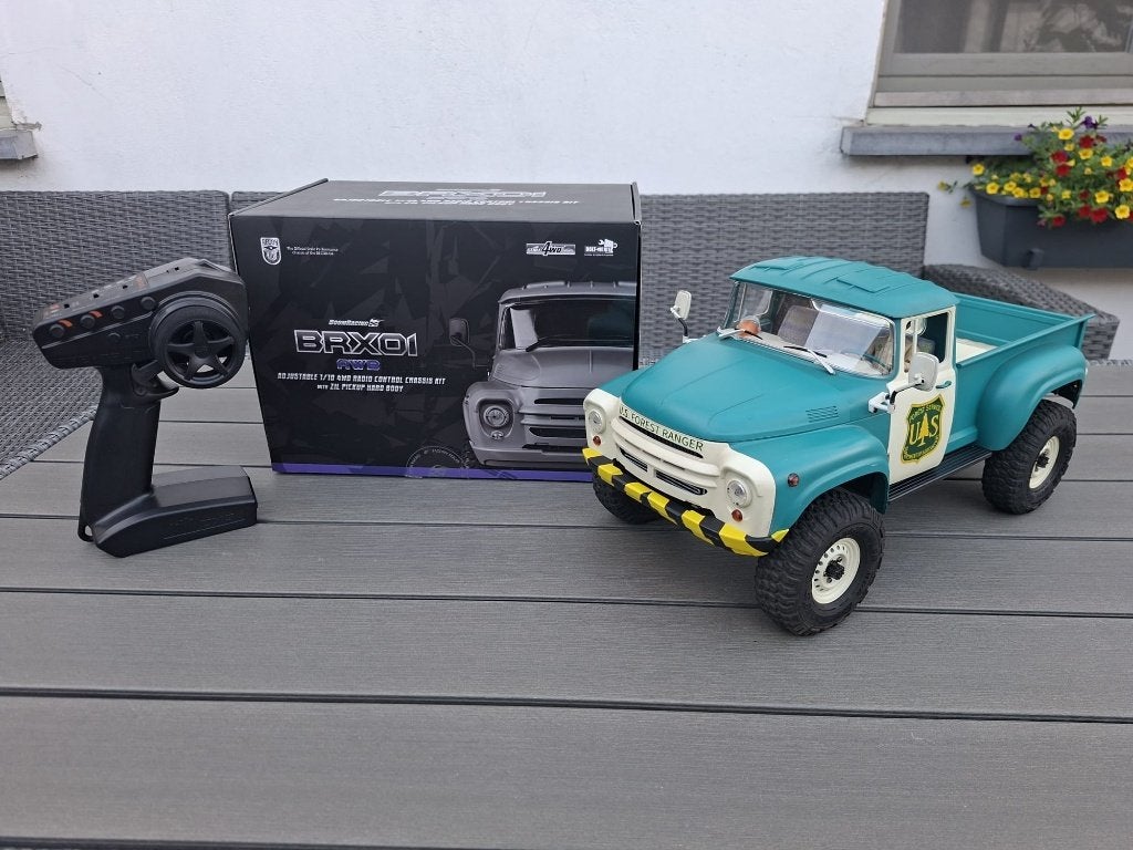 Unieke Boom racing BRX01 High-End Crawler Slechts 5x gereden, Auto offroad, Zo goed als nieuw, Schaal 1:10, RTR (Ready to Run)