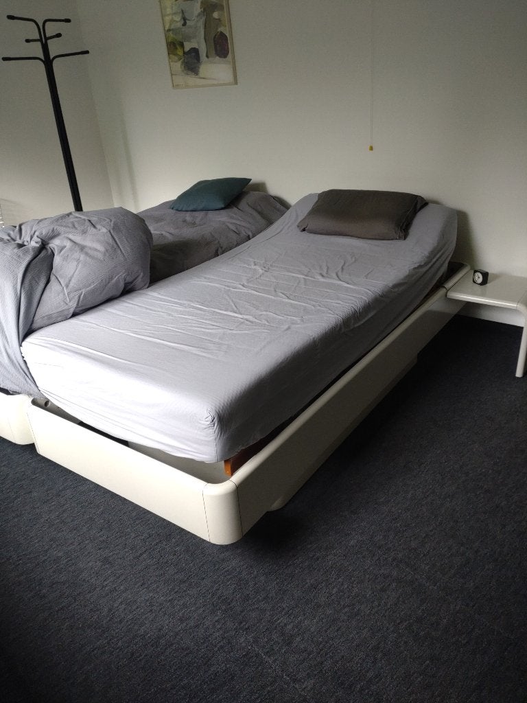 Bedden Lattoflex, Huis en Inrichting, Slaapkamer | Bedden, Ophalen, 90 cm, Eenpersoons, Wit