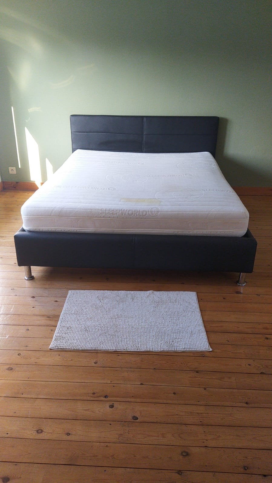 2-persoonsbed 160 + lattenbodems + matras, Huis en Inrichting, Slaapkamer | Bedden, Ophalen, 160 cm