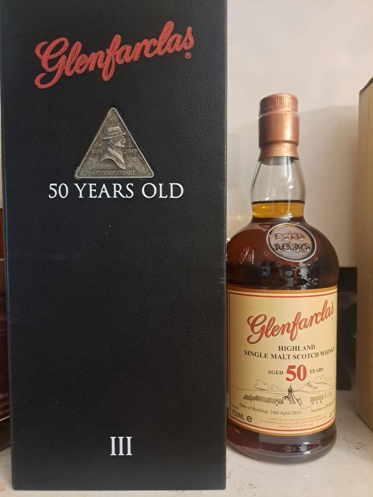 Glenfarclas 50y old whisky, Verzamelen, Wijnen, Ophalen of Verzenden