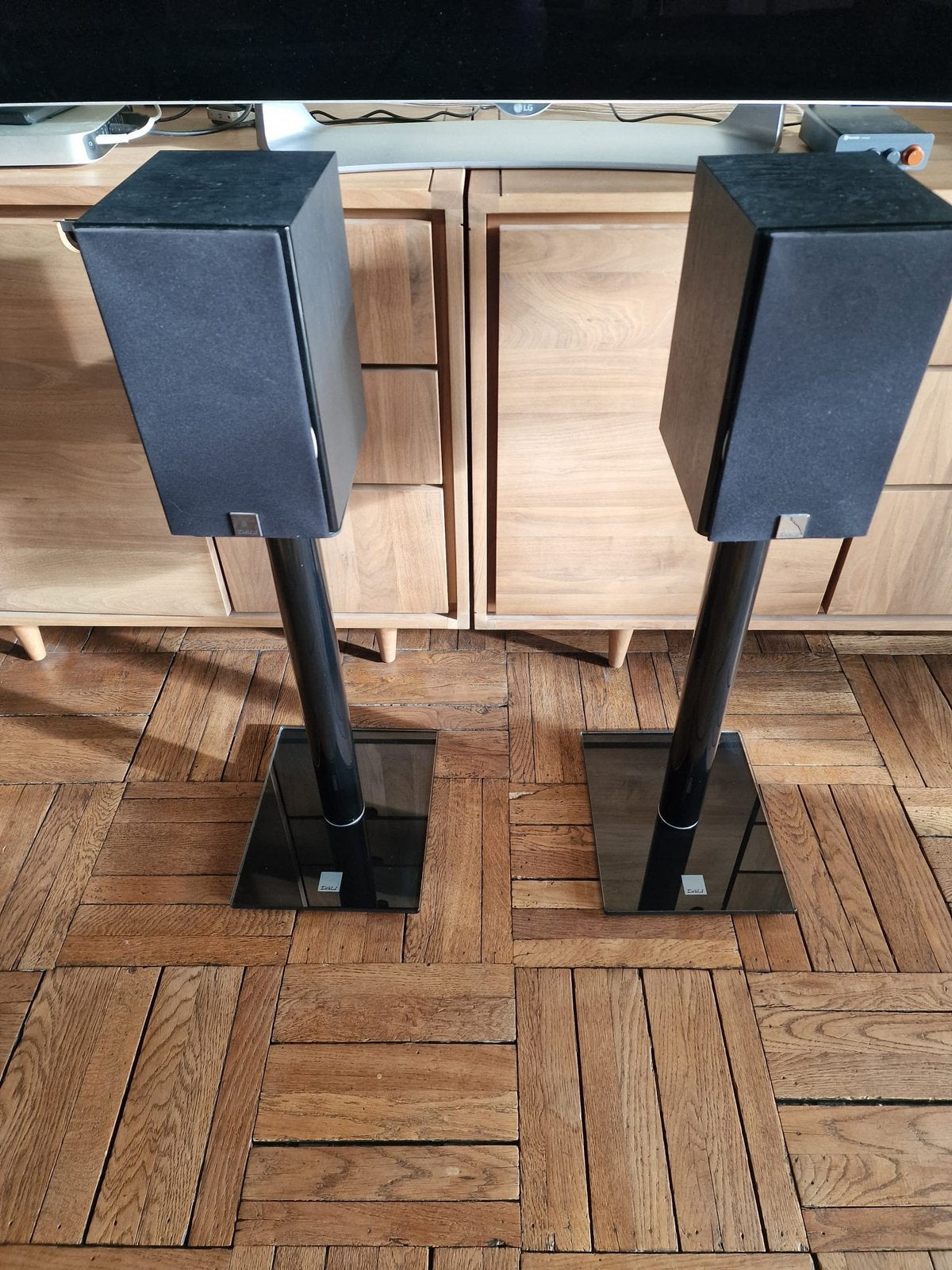 baffles avec pieds Dali Zensor 1 et ampli, TV, Hi-fi & Vidéo, Enlèvement, Utilisé, Dali