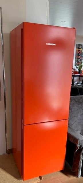 Liebherr oranje zeer mooie en onbeschadigde frigo diepvries, 160 cm ou plus, Comme neuf, Enlèvement, 60 à 90 cm