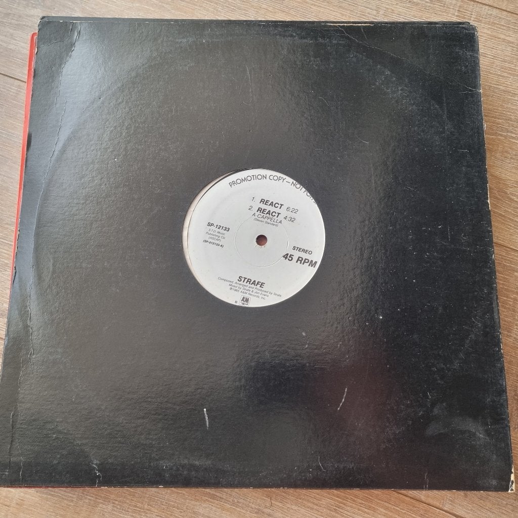 12" Strafe – React, Ophalen of Verzenden, Gebruikt, 12 inch, Pop