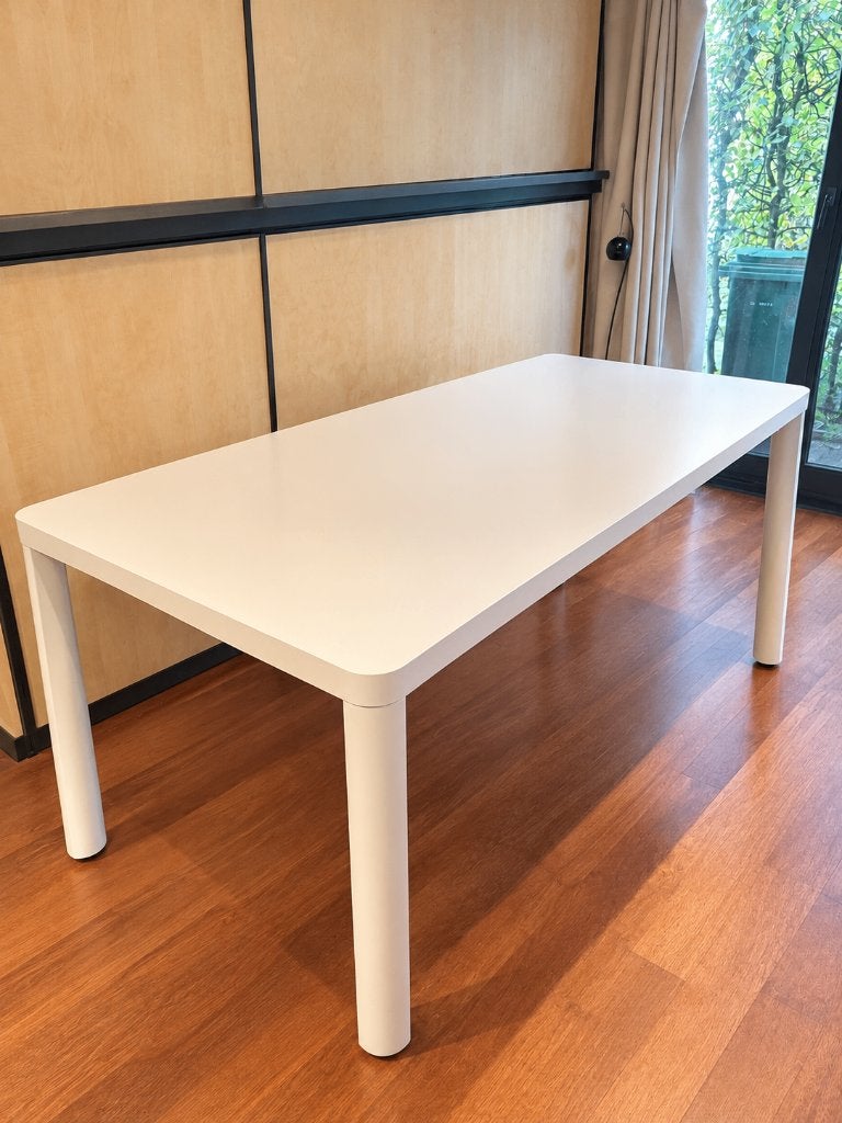 Eettafel 180x90, Ophalen, Kunststof, 50 tot 100 cm, Zo goed als nieuw