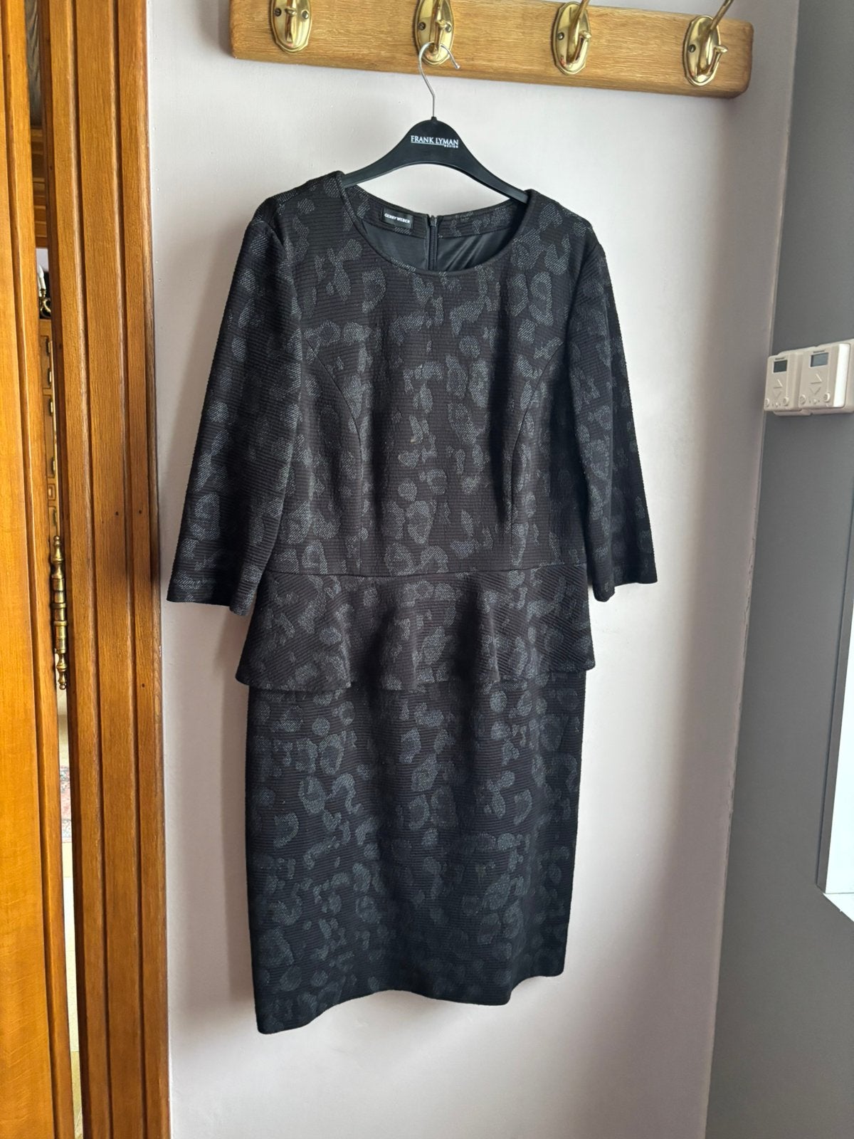 Zwart kleedje GERRY WEBER maat 42, Ophalen, Zo goed als nieuw, Maat 42/44 (L), Zwart