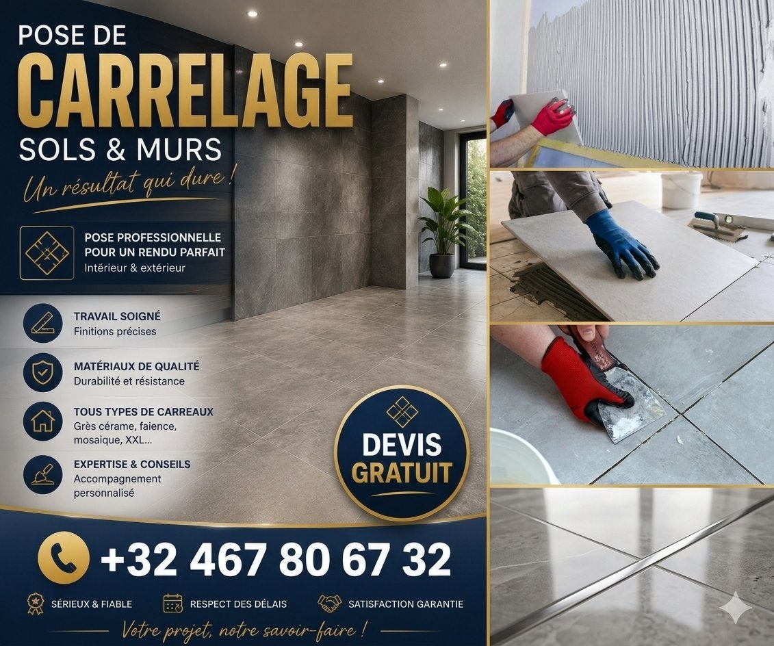 Bruxelle, Enlèvement ou Envoi, Pierre ou Argile, Dalles, 5 à 10 m²